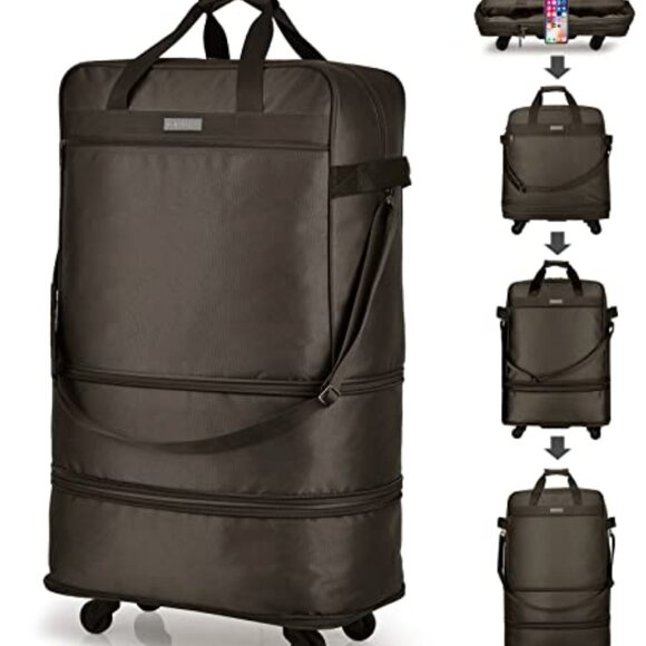 HANKE EXPANDABLE FOLDABLE LUGGAGE BAG SUITCASE - NEW - Picture 4 of 4